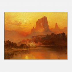 Thomas Moran - The Golden Hour - Print on Canvas - 0