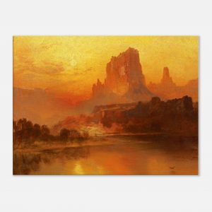 Thomas Moran - The Golden Hour - Print on Canvas - 0