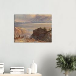 Thomas Moran - The Great Salt Lake of Utah - Print on Canvas - 2