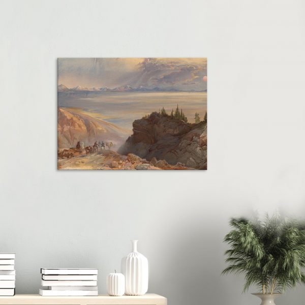 Thomas Moran - The Great Salt Lake of Utah - Print on Canvas - 2