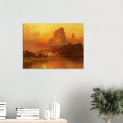 Thomas Moran - The Golden Hour - Print on Canvas - 4