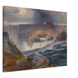 Thomas Moran - Great Falls of Snake River, Idaho - Print on Canvas - 5