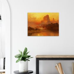 Thomas Moran - The Golden Hour - Print on Canvas - 1