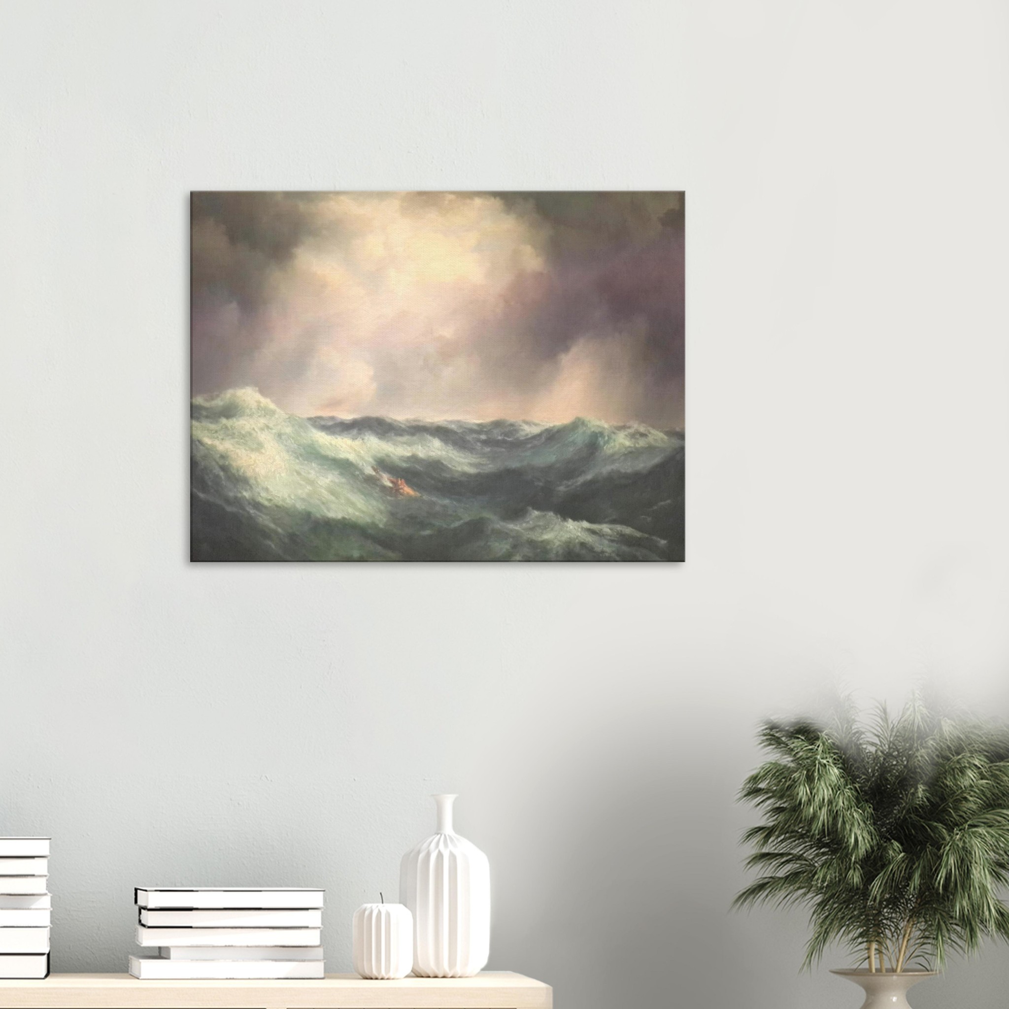 thomas-moran-an-angry-sea-print-on-canvas-5 Thomas Moran - An Angry Sea - Print on Canvas - 5