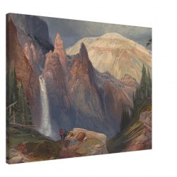 Thomas Moran - Tower Falls and Sulphur Mountain, Yellowstone National - Print on Canvas - 4