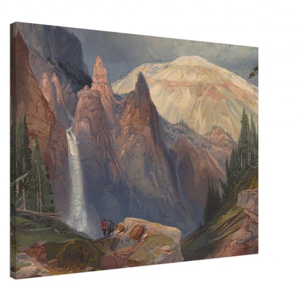 Thomas Moran - Tower Falls and Sulphur Mountain, Yellowstone National - Print on Canvas - 4