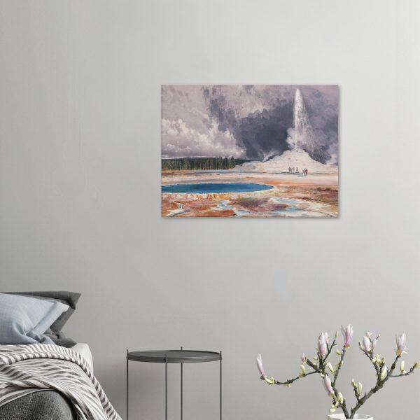 Thomas Moran - The Castle Geyser Upper Geyser Basin - Print on Canvas - 2