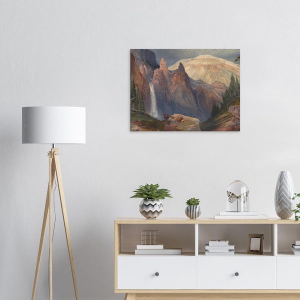 Thomas Moran - Tower Falls and Sulphur Mountain, Yellowstone National - Print on Canvas - 1