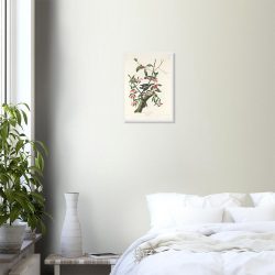 John James Audubon - Downy Woodpecker - -framed-poster-white-0