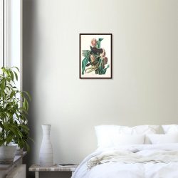 John James Audubon - Purple Grackle - -framed-poster-dark-wood-0