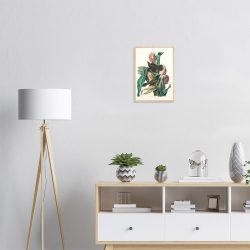 John James Audubon - Purple Grackle - -framed-poster-wood-1